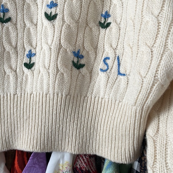 Sandy Liang Half Sweater Panna Cotta M - Picture 5 of 9